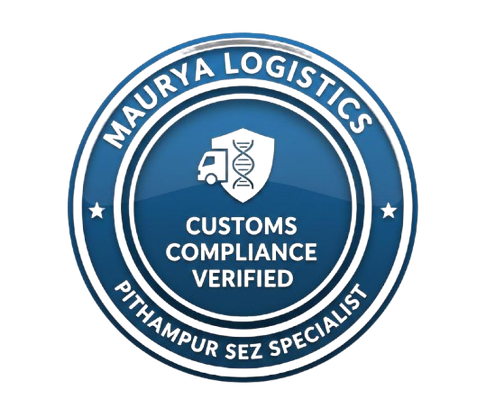Maurya Logistics Customs Compliance Verified — Pithampur SEZ Specialist seal