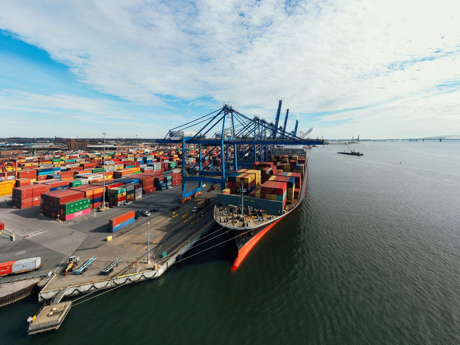 Container terminal handling pharmaceutical SEZ export consignments